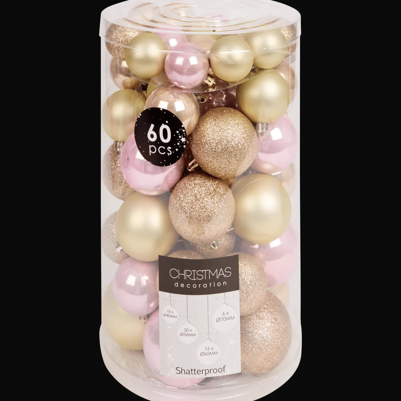 Action Kunststof kerstballen> Seizoensdecoratie