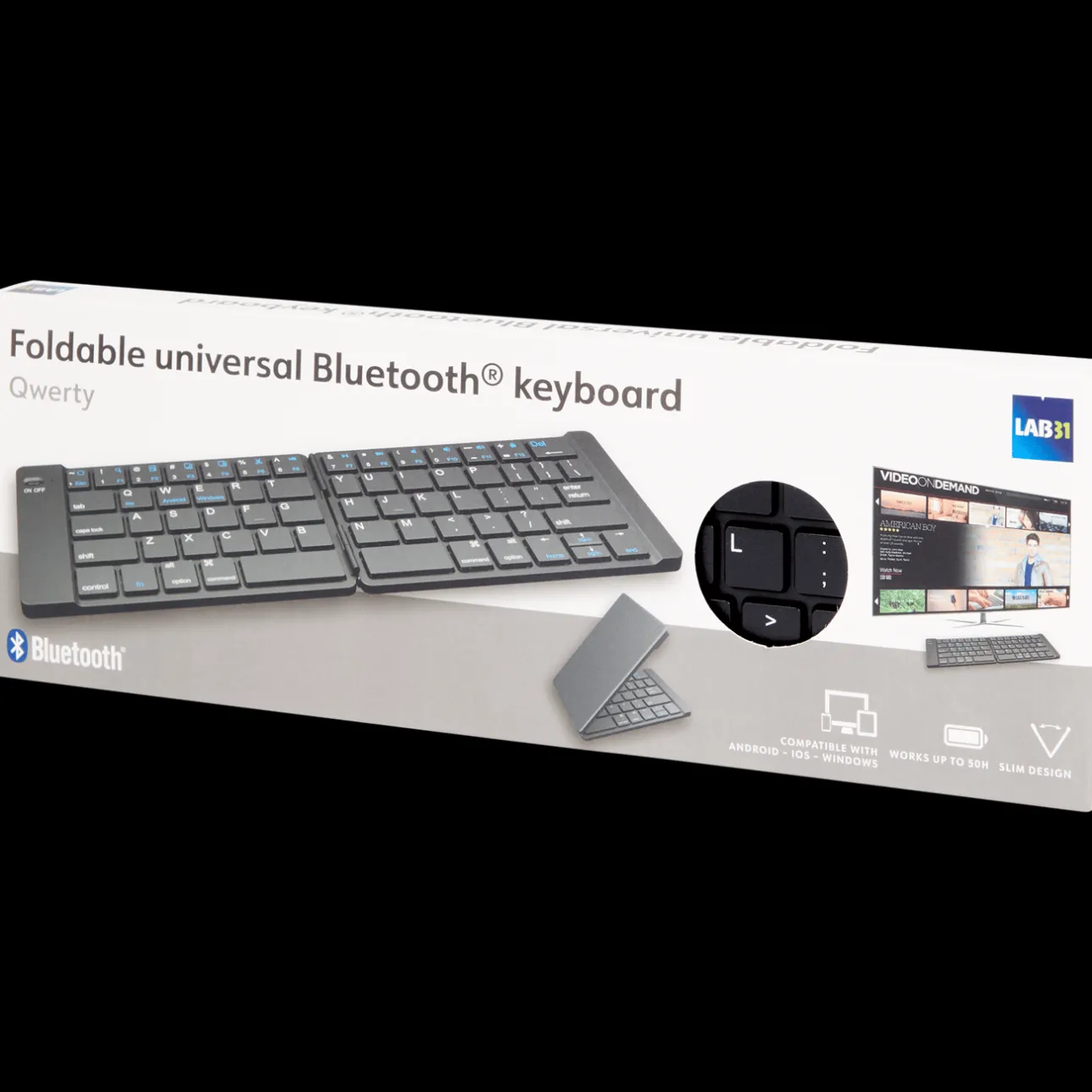 Lab31 opvouwbaar draadloos toetsenbord> Gaming