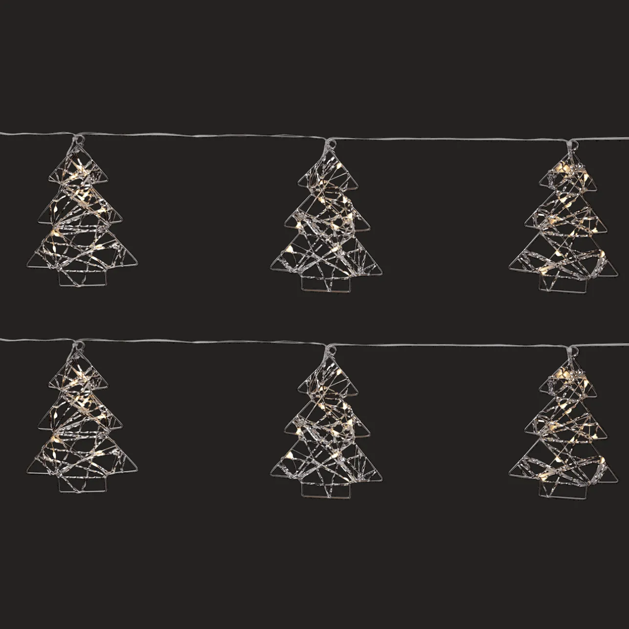 Action Lichtslinger met kerstbomen of sterren> Seizoensdecoratie