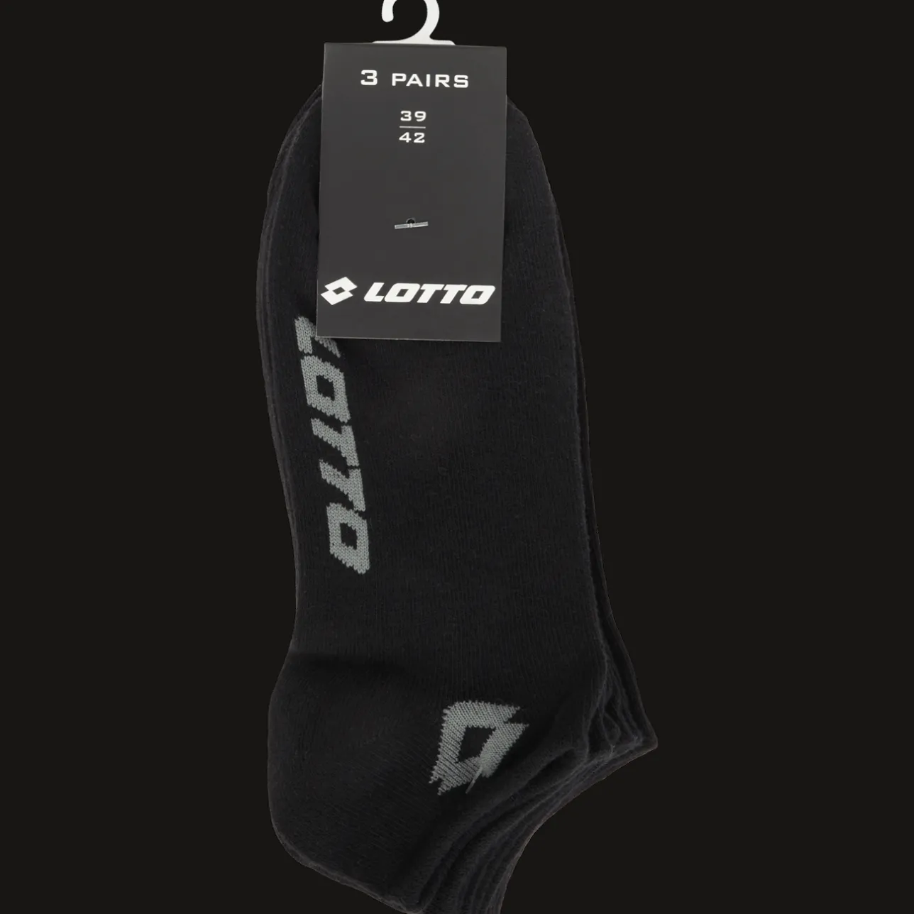 Lotto sneakersokken zwart> Beenmode