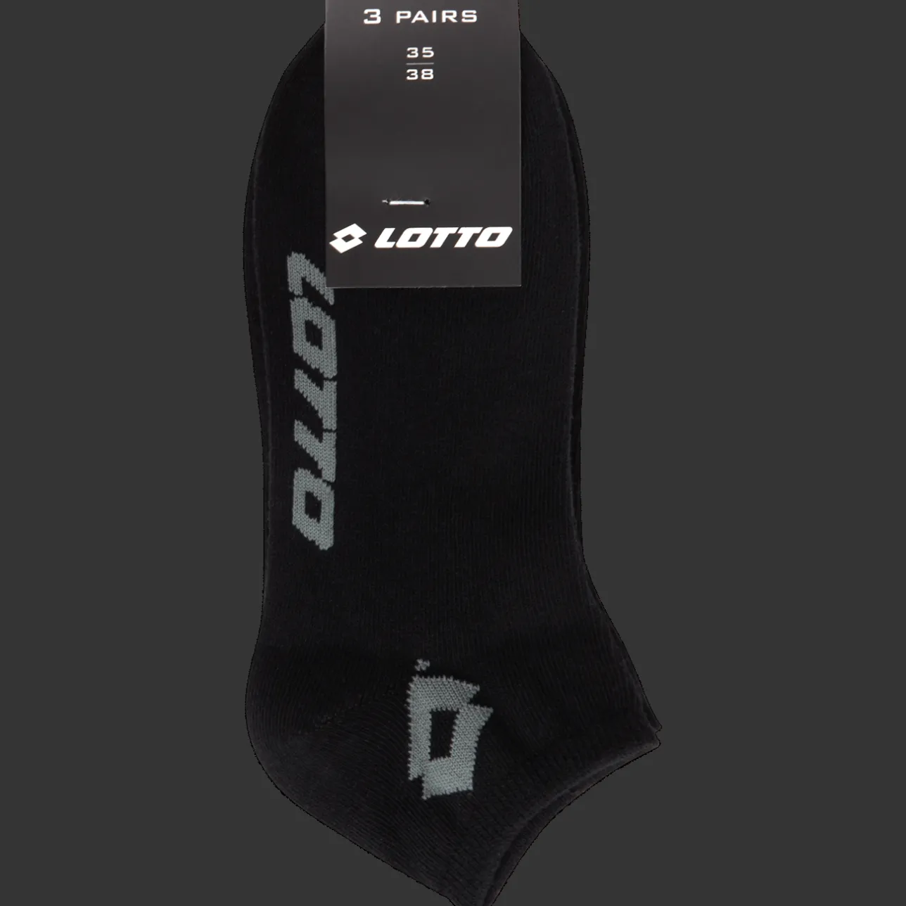 Lotto sneakersokken zwart> Beenmode