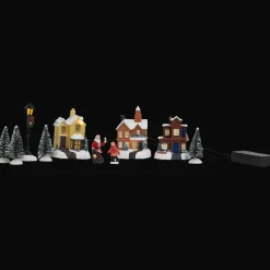 Magic Village kerstdorp met verlichting><noscript><img width=