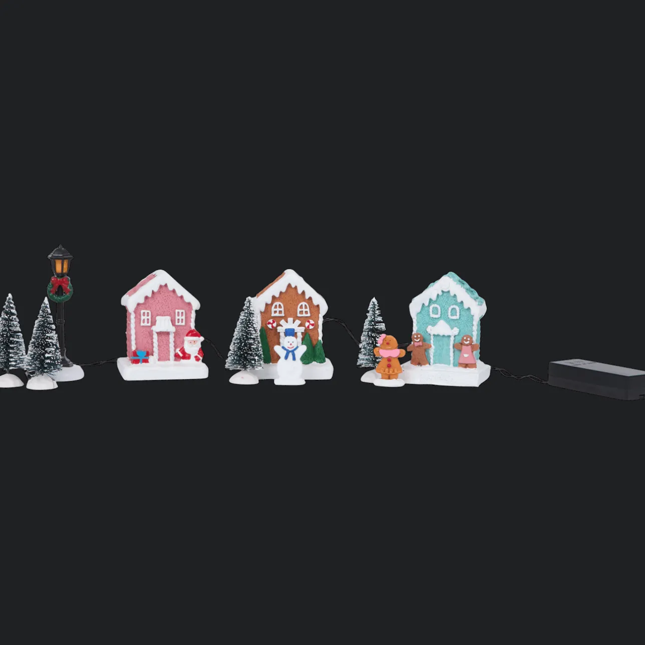 Magic Village kerstdorp met verlichting> Seizoensdecoratie
