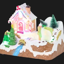 Magic Village kersttafereel met muziek> Seizoensdecoratie