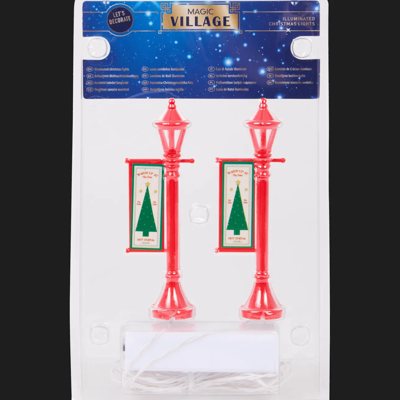 Magic Village miniatuur met licht> Seizoensdecoratie