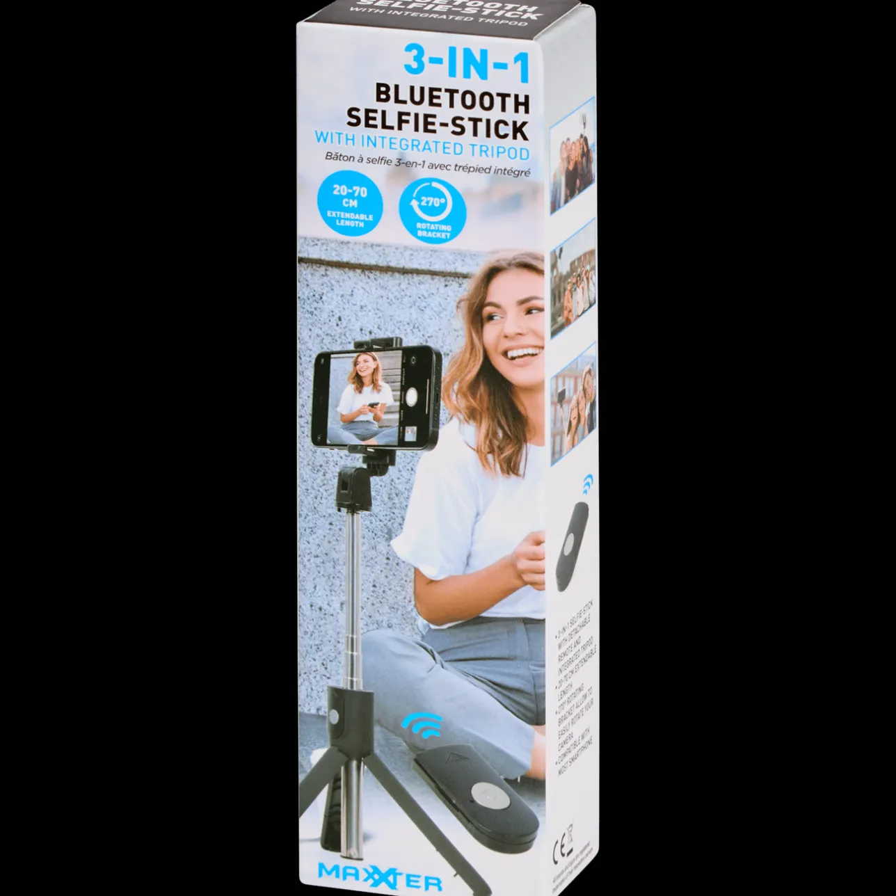 Action Maxxter 3-in-1 bluetooth-selfiestick> Multimedia Accessoires