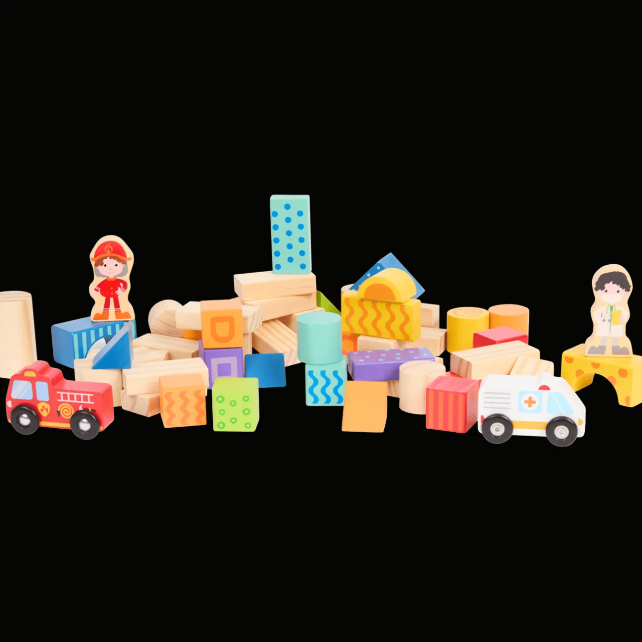 Mini Matters houten bouwblokken> Houten Speelgoed
