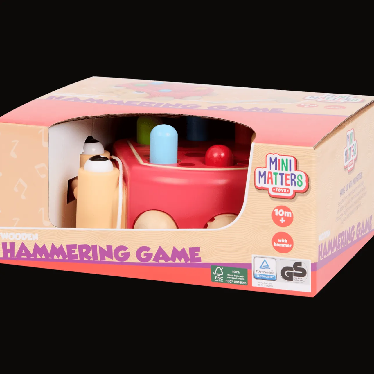 Mini Matters houten hamerspel> Babyspeelgoed