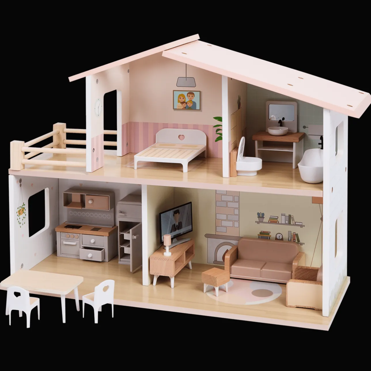 Mini Matters houten poppenhuis> Spellen