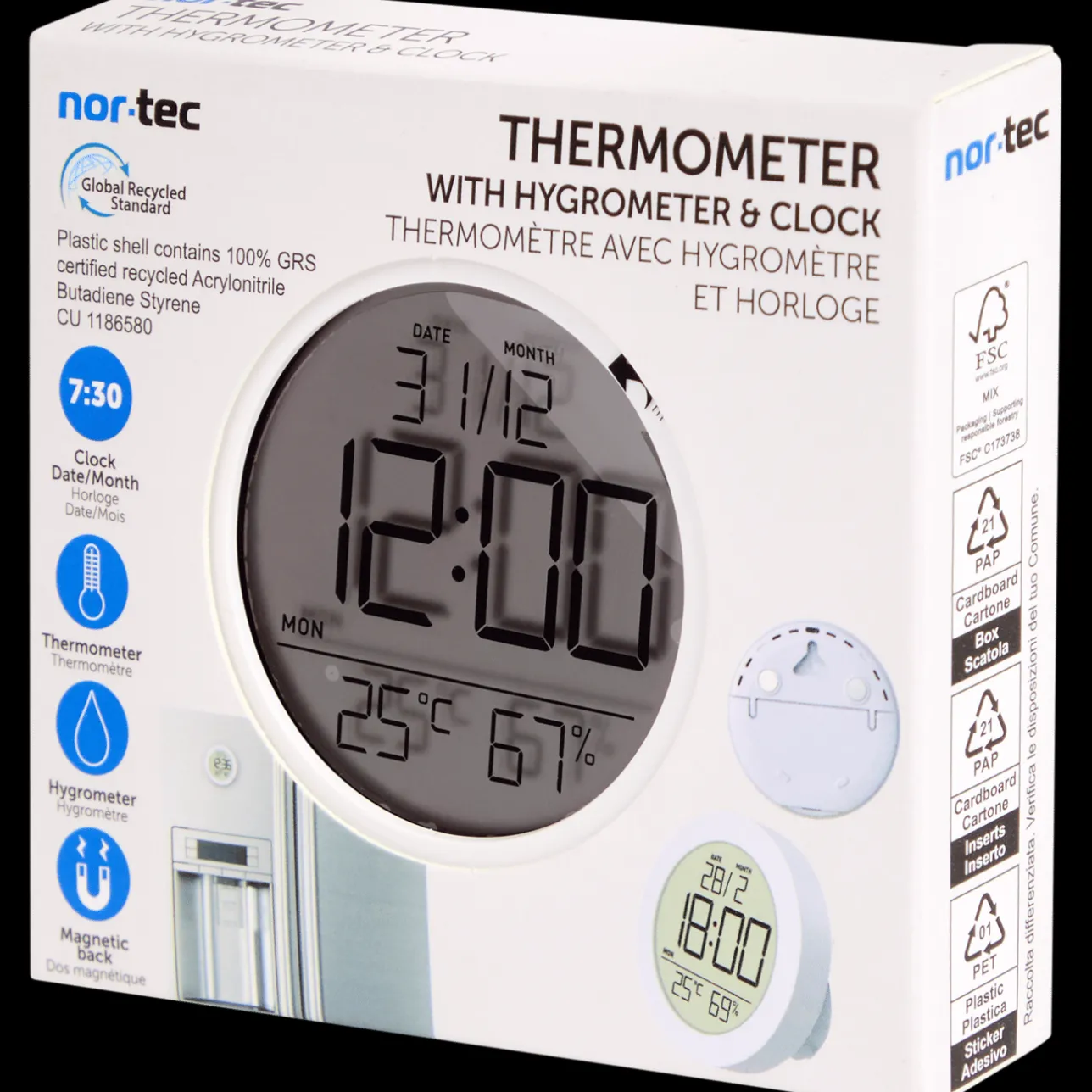 Action Nor-Tec binnen-thermometer> Wanddecoratie