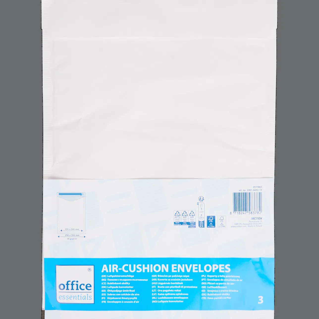 Office Essentials luchtkussenenveloppen A4> Kaarten