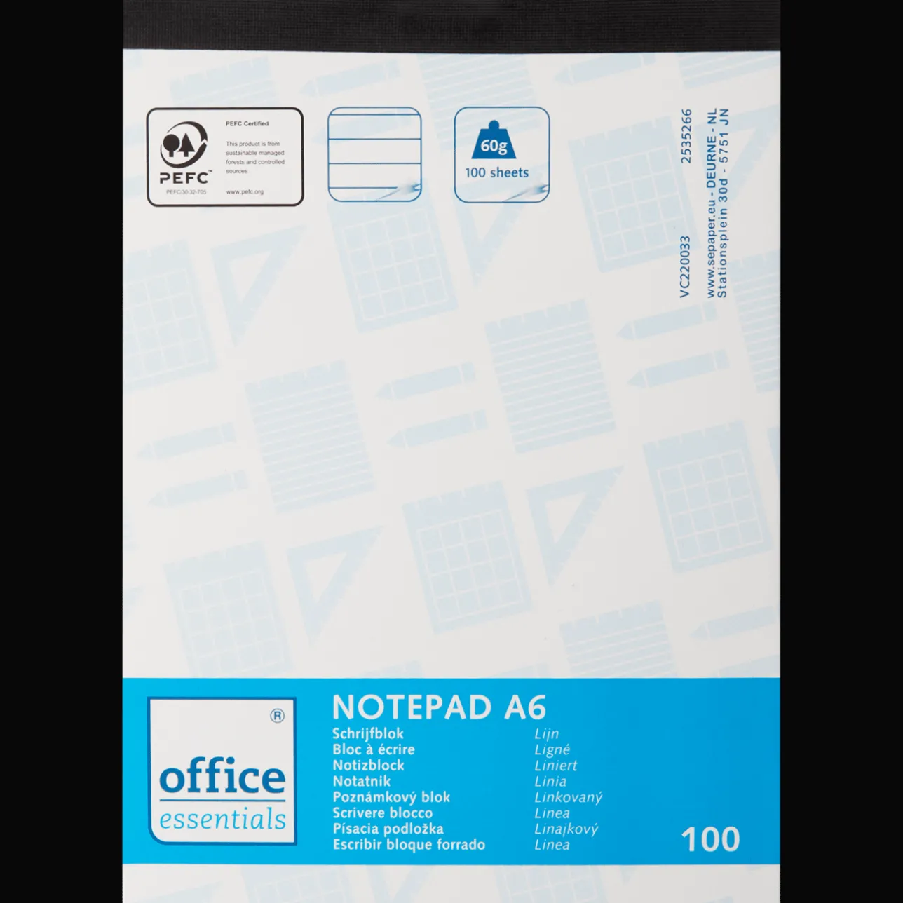 Office Essentials schrijfblokken A6> Papier & Schriften