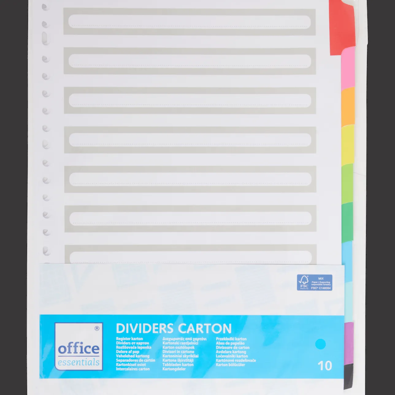 Office Essentials tabbladen A4> Mappen