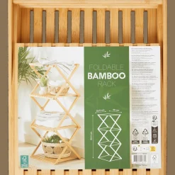 Action Opvouwbaar bamboe rek> Woonaccessoires