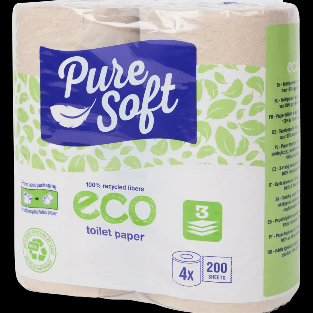 Pure Soft eco toiletpapier> Toilet- & Keukenpapier