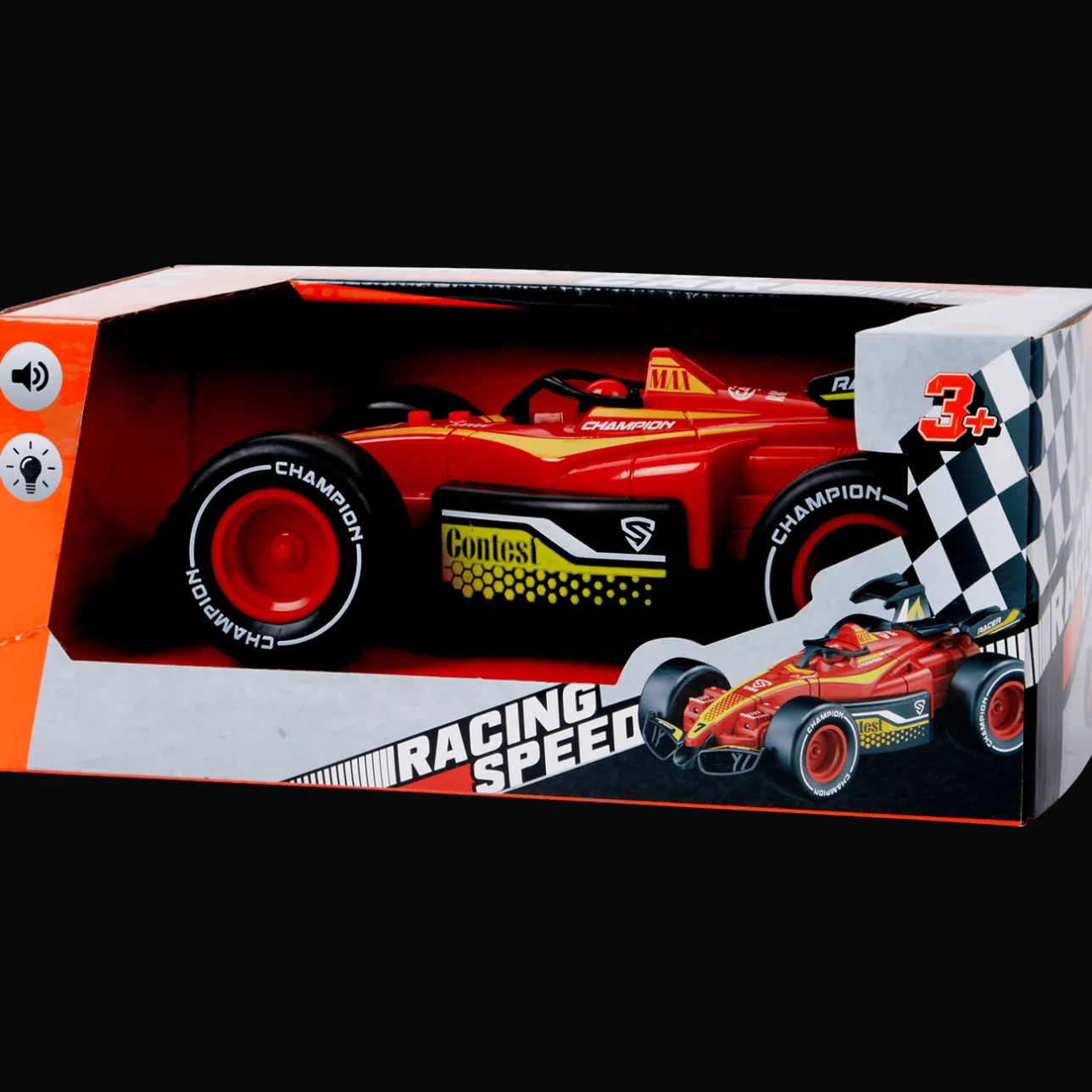 Action Raceauto met licht en geluid> Speelvoertuigen