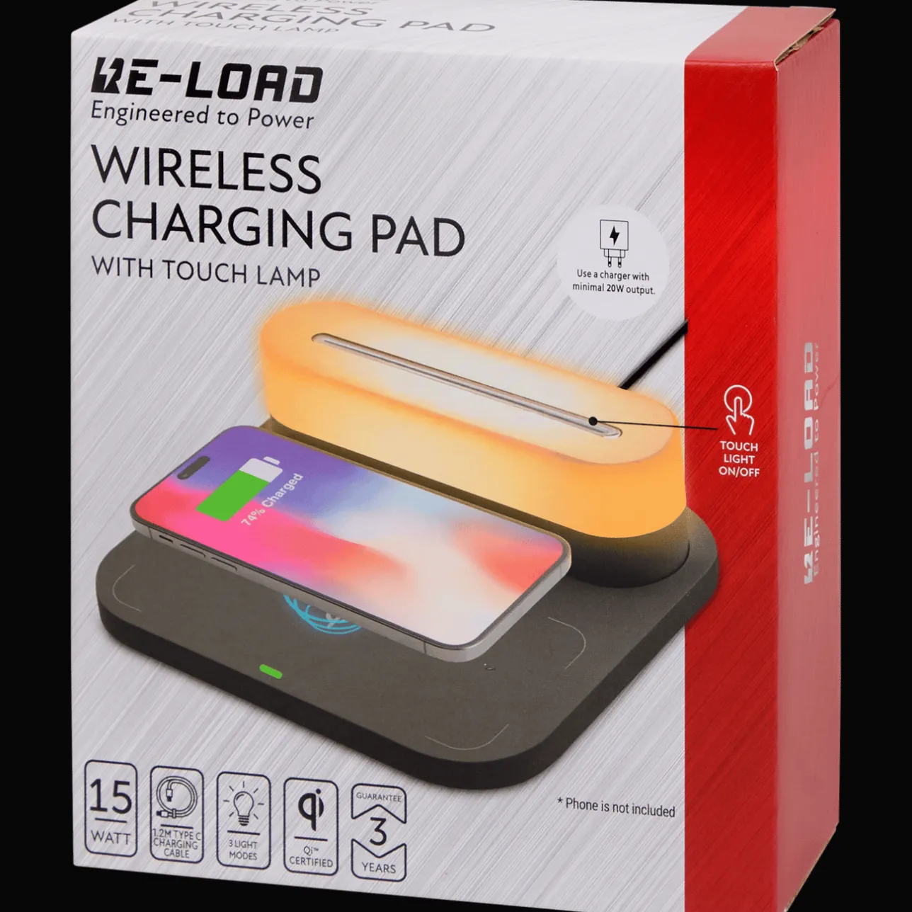 Re-load draadloze oplader met lamp> Powerbanks & Opladers