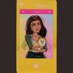 Action Selfie Girls smartphone notitieblokje><noscript><img width=