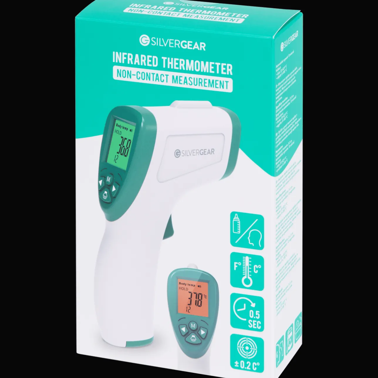 Action Silvergear infrarood-thermometer> Gezondheid