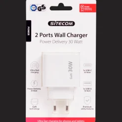 Sitecom 2-poorts snellader><noscript><img width=