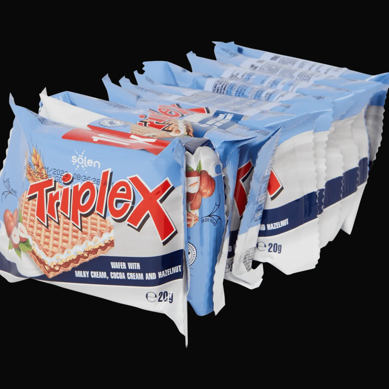 Solen Triplex wafels Hazelnoot> Koek & Bakproducten