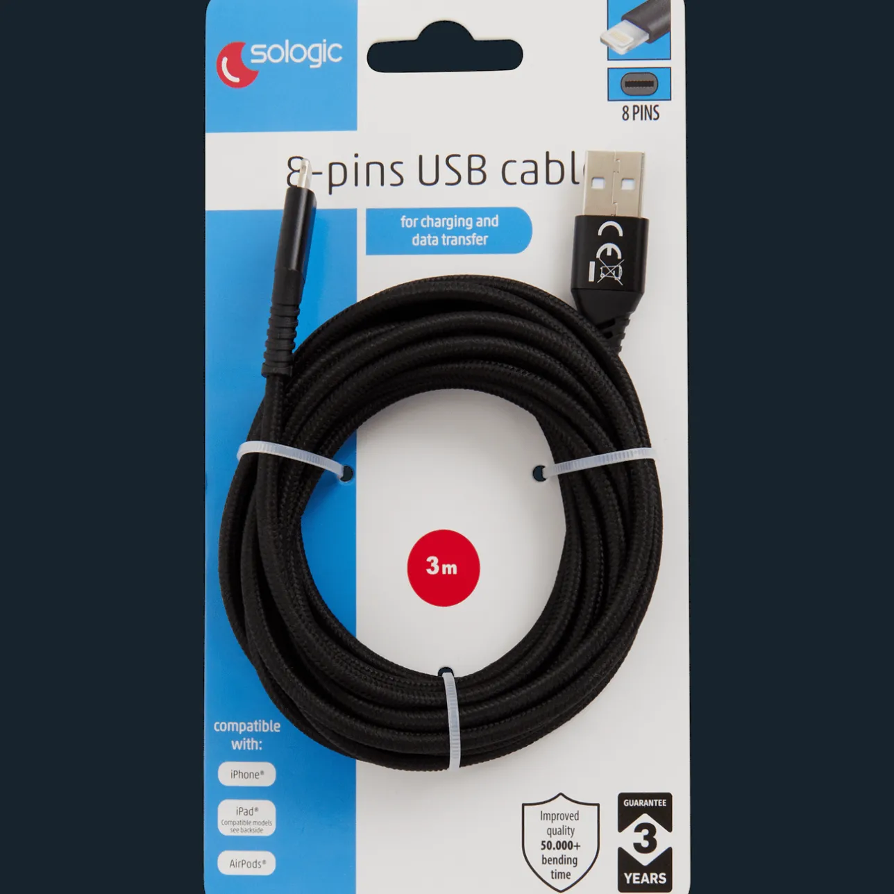 Action Sologic laad- en datakabel 8-pins> Kabels & Splitters