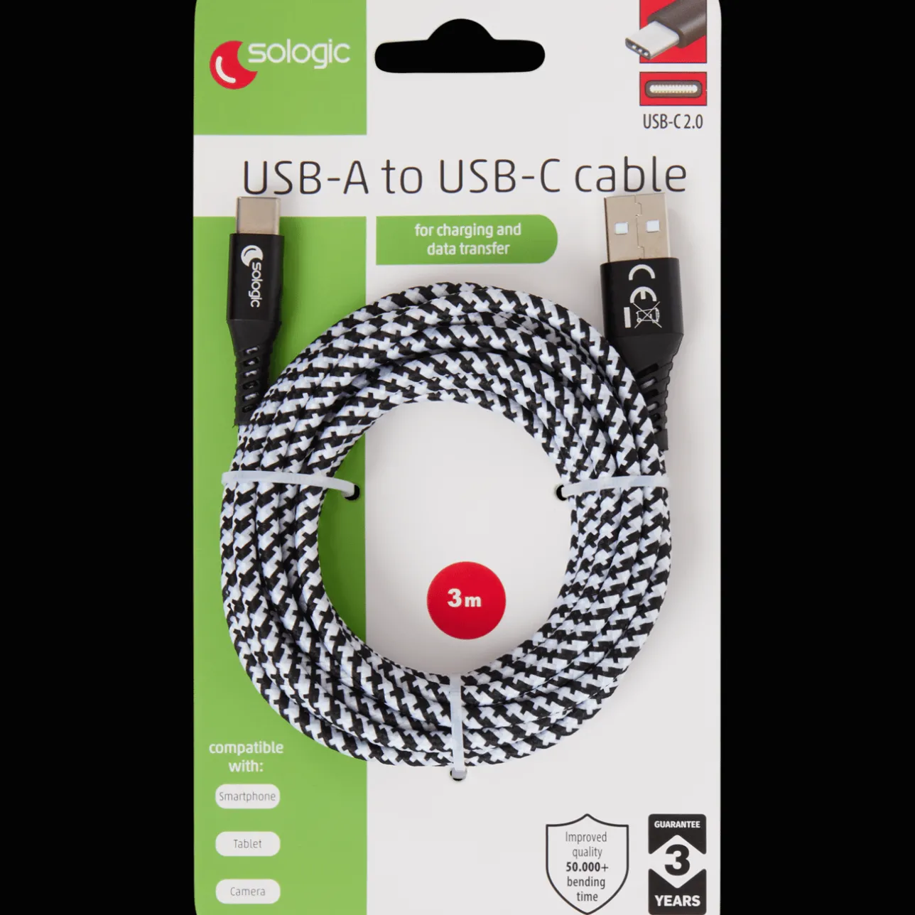 Action Sologic laad- en datakabel USB-C> Kabels & Splitters