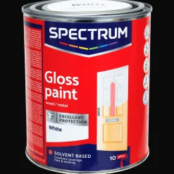 Spectrum hoogglans alkydlak wit> Verf