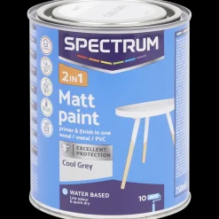 Spectrum 2-in-1 matte verf cool grey> Verf