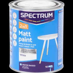 Spectrum 2-in-1 matte verf wit> Verf