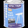 Spectrum 2-in-1 matte verf Zwart> Verf