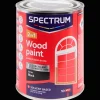 Spectrum 2-in-1 zijdeglans houtlak zwart> Verf