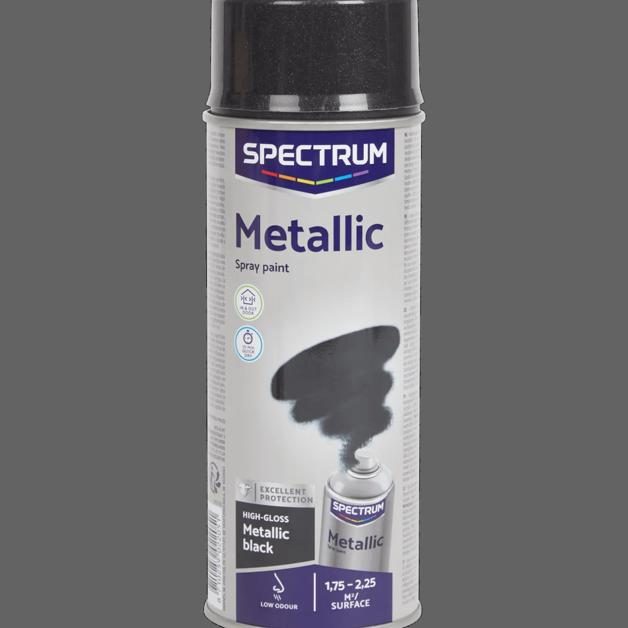 Spectrum metallic spuitverf zwart> Verf