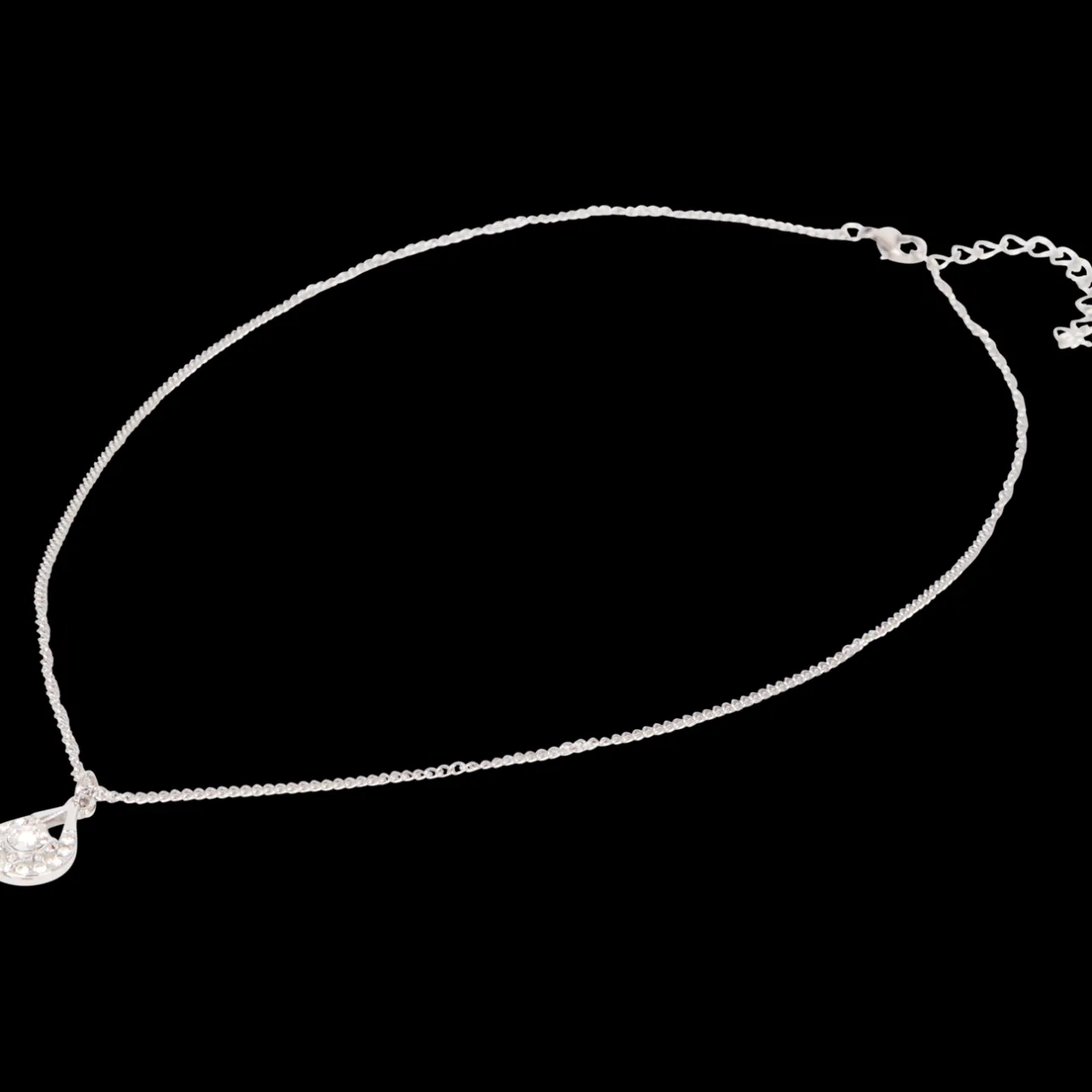 Action Stalen ketting met Swarovski-kristallen> Horloges & Sieraden