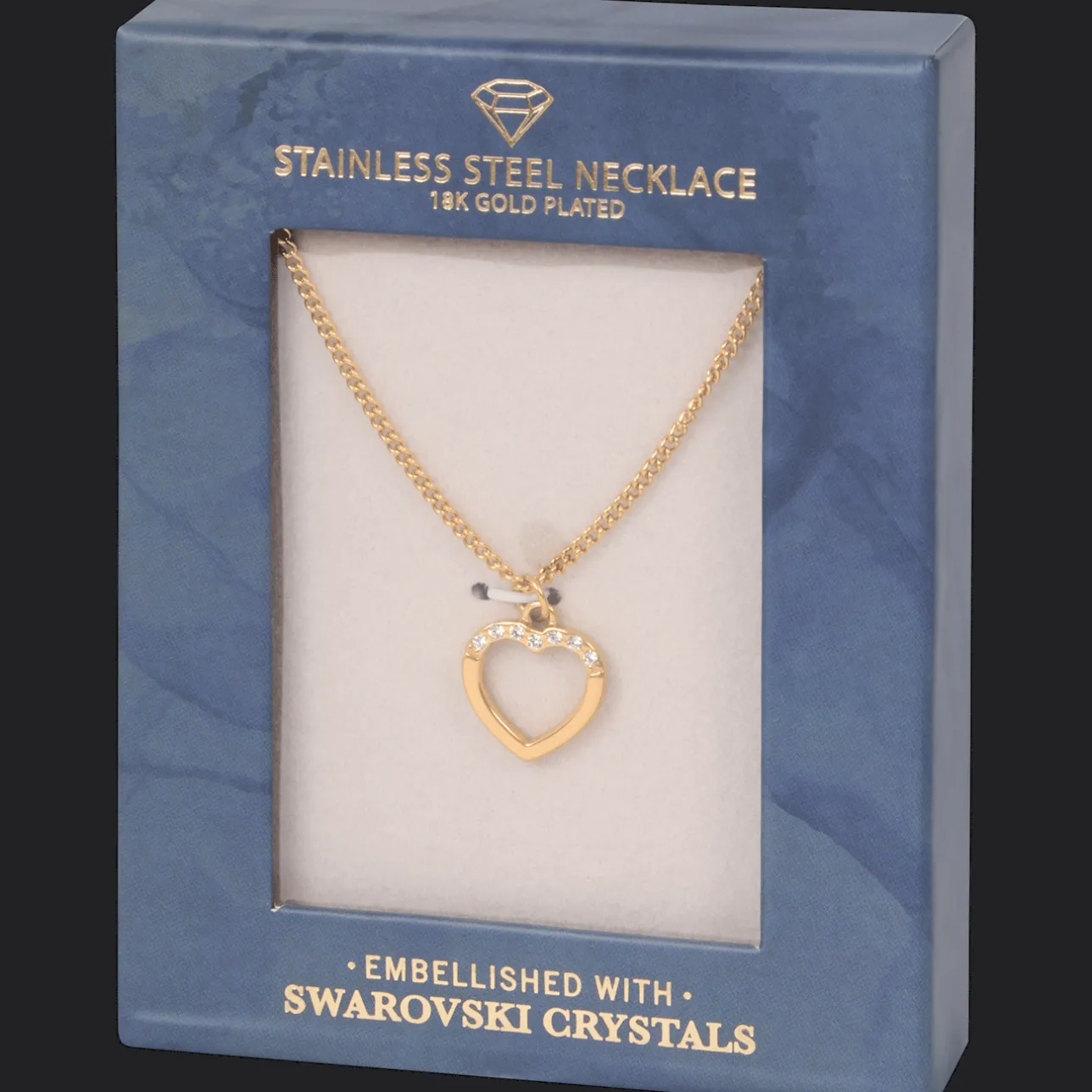 Action Stalen ketting met Swarovski-kristallen> Horloges & Sieraden