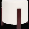 Studio Home poef met bamboe poten> Woonaccessoires