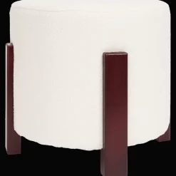 Studio Home poef met bamboe poten> Woonaccessoires