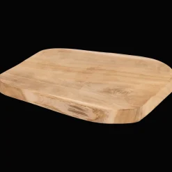 Action Teakhouten plateau> Woonaccessoires|Kaarsenhouders