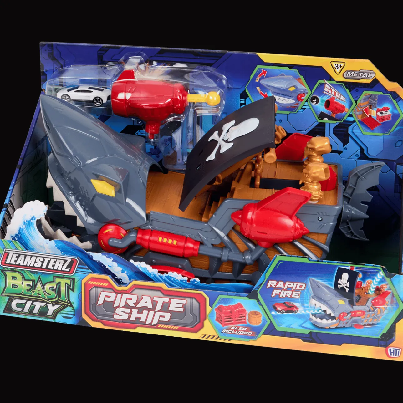 Action Teamsterz Beast City piratenschip> Speelvoertuigen