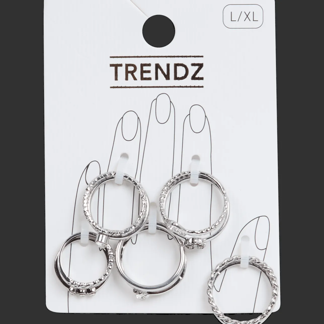 Action Trendz ringenset> Horloges & Sieraden