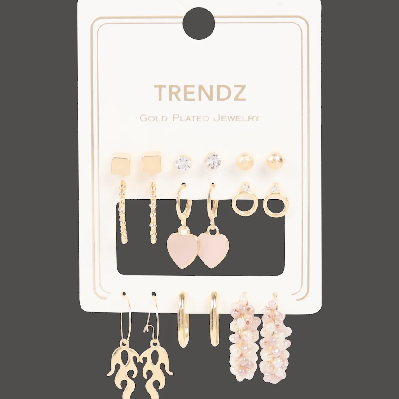 Action Trendz vergulde oorbellenset> Horloges & Sieraden