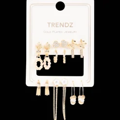 Action Trendz vergulde oorbellenset><noscript><img width=