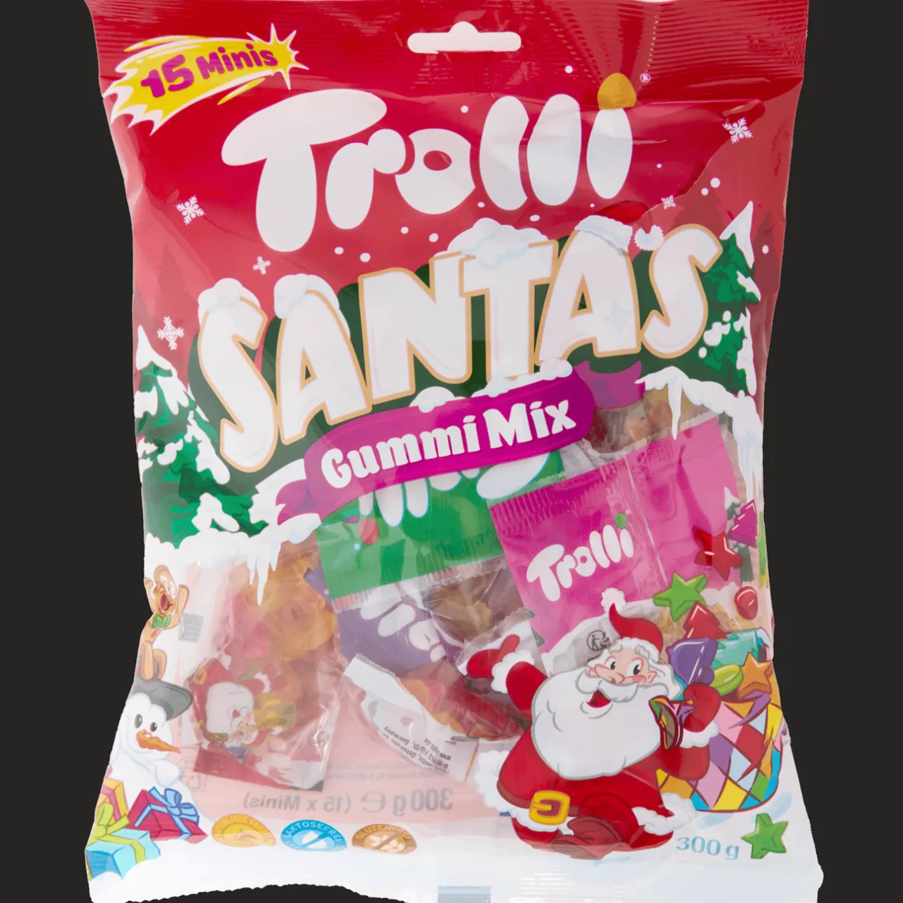 Trolli kerst-uitdeelzak> Drop & Snoep