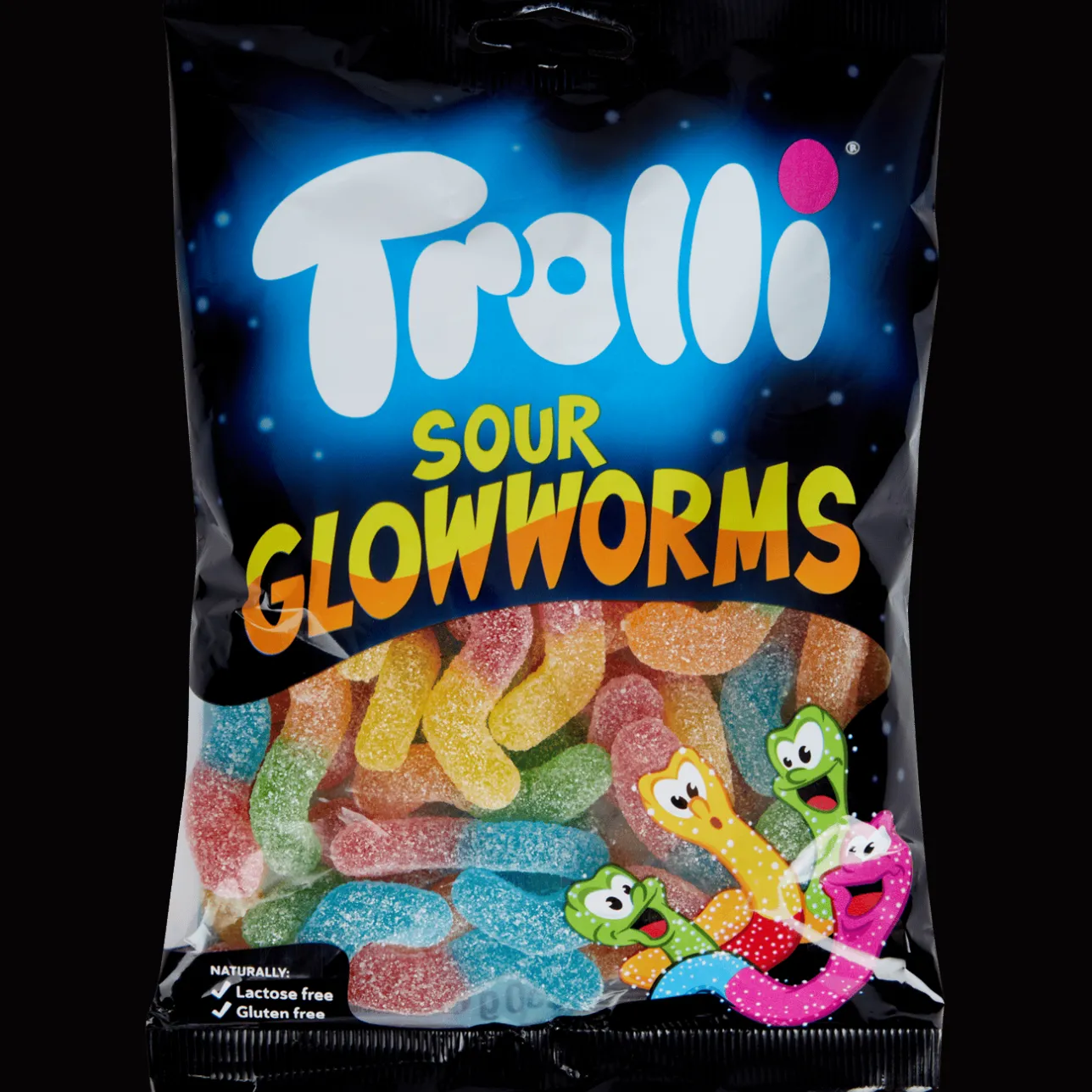Trolli zure glimwormen> Drop & Snoep