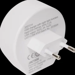 Action USB-C-lader met nachtlampje> Verlichting