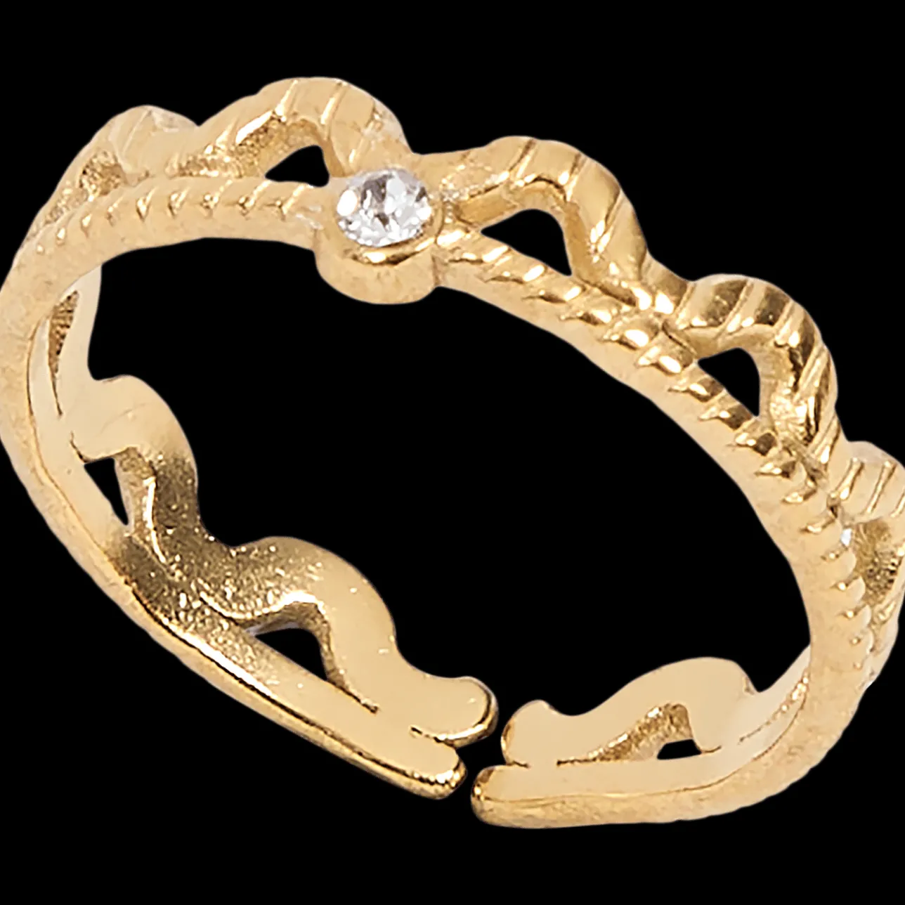 Action Vergulde ring> Horloges & Sieraden